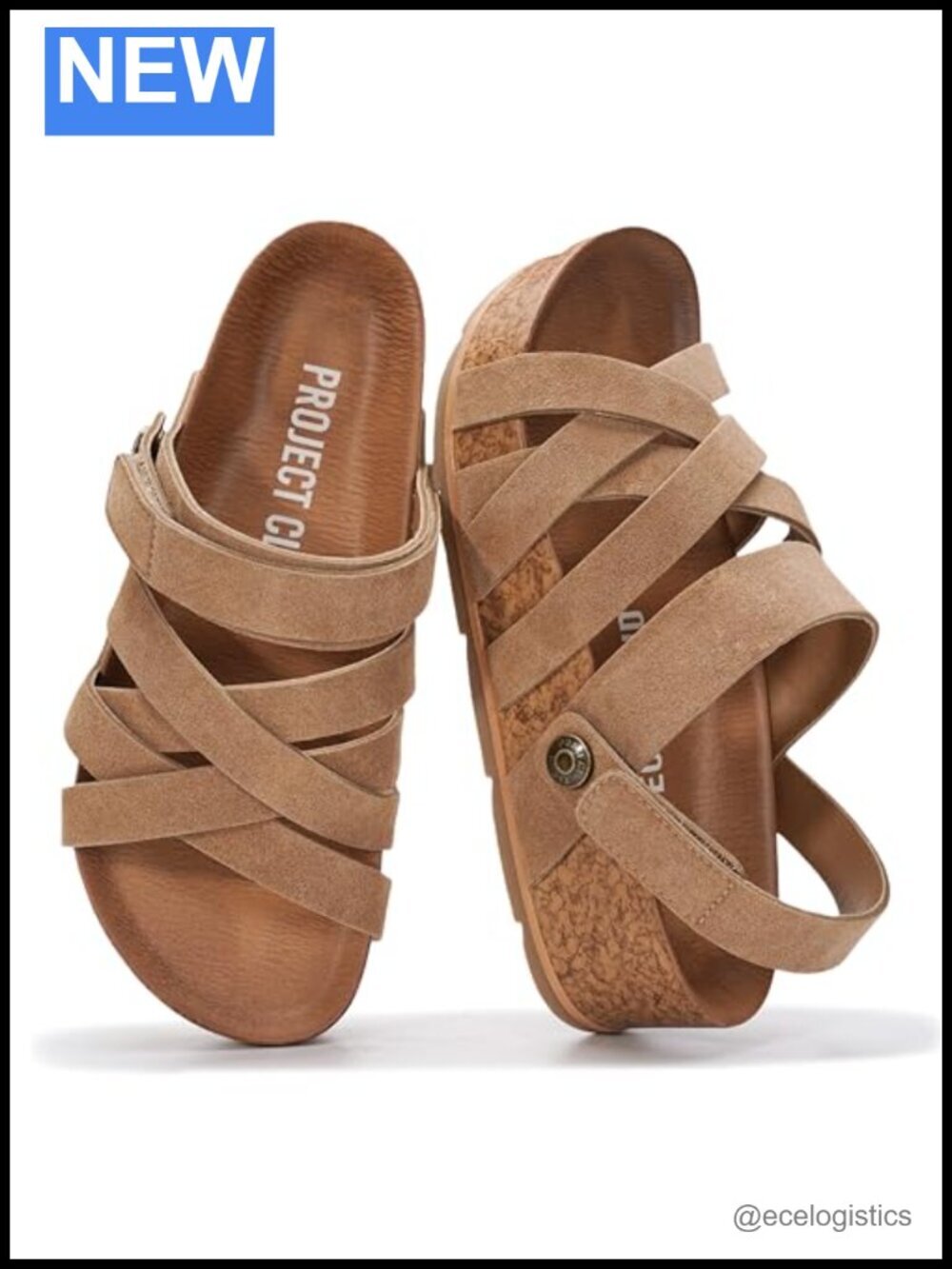 100% Genuine Leather Platform Sandals Women Wedge Sandals Non-Slip Comfort